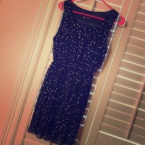 Fuchhi Navy Dress w/ Hearts